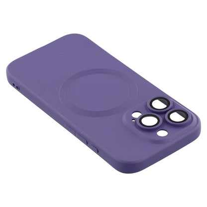 For iPhone 16 Pro Max Case Compatible with MagSafe Liquid Silicone Phone Cover with Tempered Glass Lens Protecto